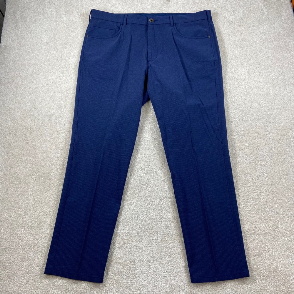 Tommy Bahama Chip Shot Islandzone Pants Mens 38x30 Navy Blue Performance Stretch